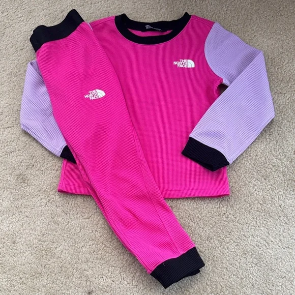 The North Face Fuchsia and Lavender Thermal Set 5 - Picture 1 of 4